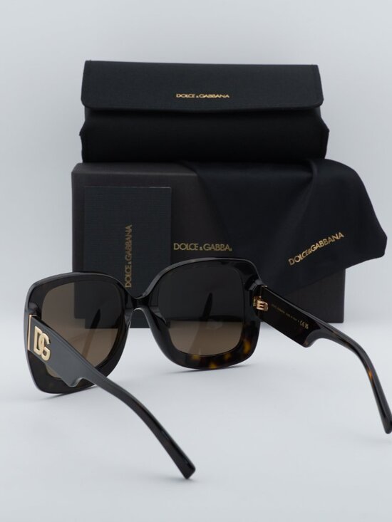 Dolce & Gabbana DG4513 502/73 Square Sunglasses - Havana\\Brown main image 7